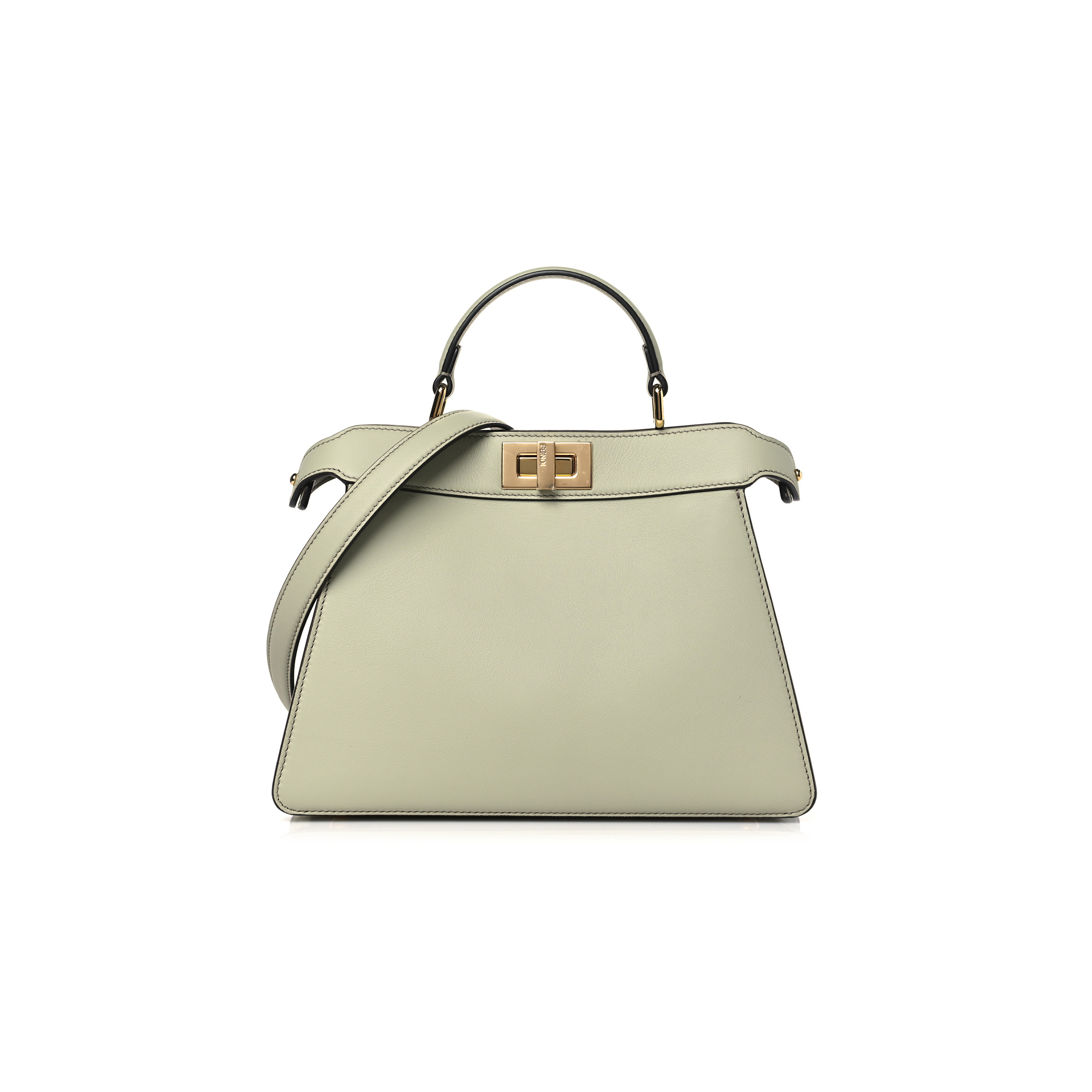 F**di peekaboo i see u satchel green tea (20*15*11cm)